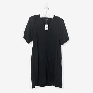 Splendid Shift Dress Size S Black Pockets Casual Minimalist Normcore